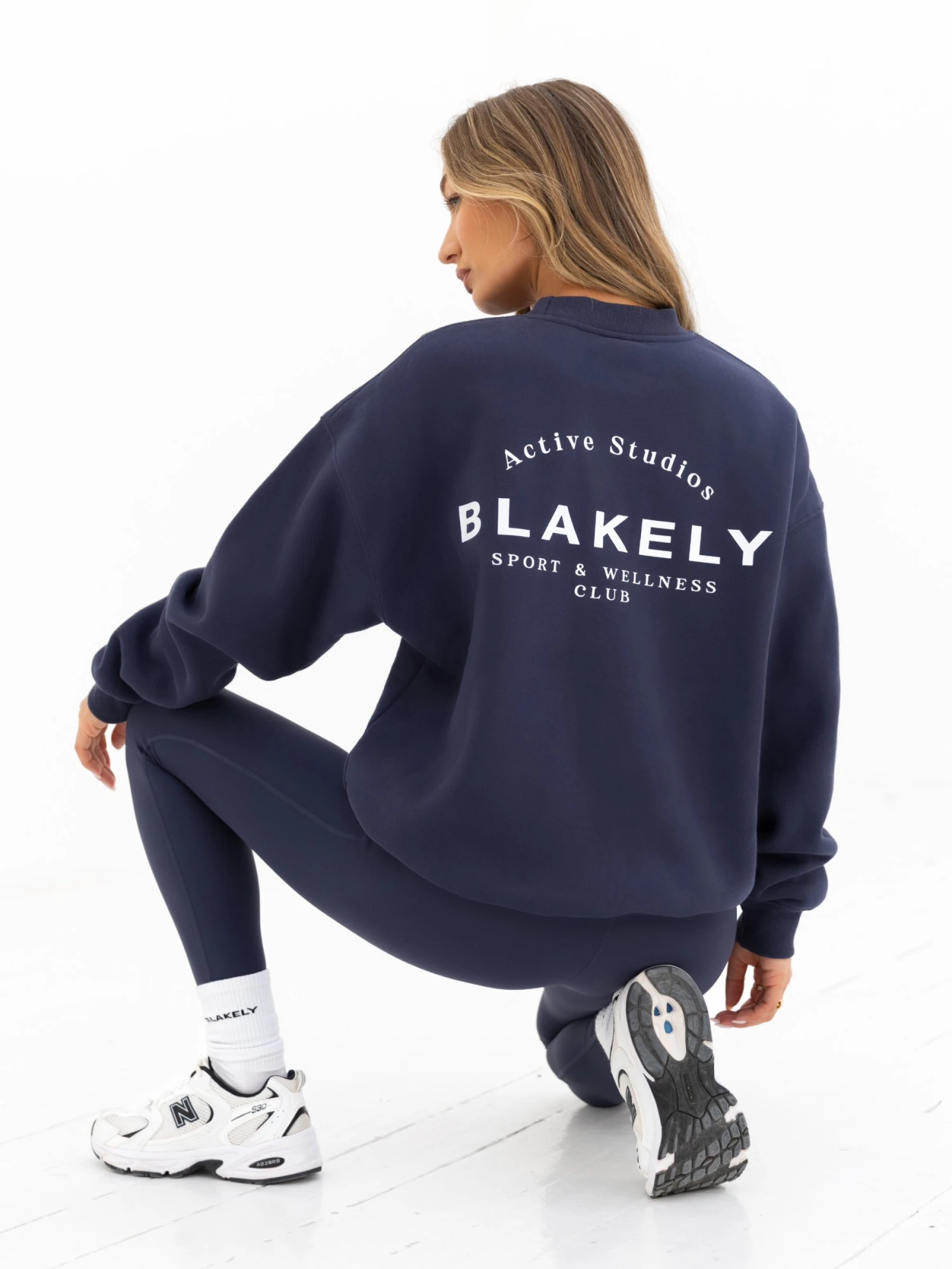 Active Studios Oversized Jumper - True Navy Active Studios Oversized Jumper - True Navy -BLAKELY CLOTHING SHOP 057ANAVY06D