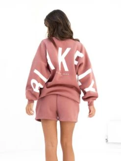 Isabel Oversized Jumper - Blush Brown -BLAKELY CLOTHING SHOP 1846ABROWN03Dcopy