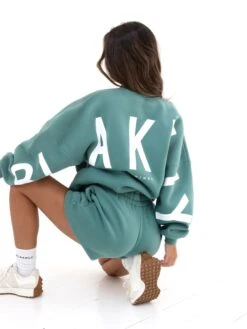 Isabel Oversized Jumper - Deep Sage -BLAKELY CLOTHING SHOP 1846ADEEPSAGE03D