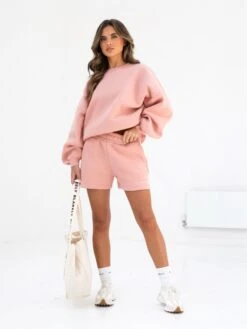 Isabel Oversized Jumper - Peach Pink 5 Isabel Oversized Jumper - Peach Pink -BLAKELY CLOTHING SHOP 1846APEACHPINK02D
