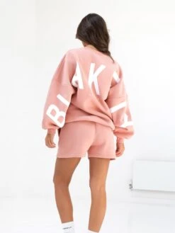 Isabel Oversized Jumper - Peach Pink 6 Isabel Oversized Jumper - Peach Pink -BLAKELY CLOTHING SHOP 1846APEACHPINK03D