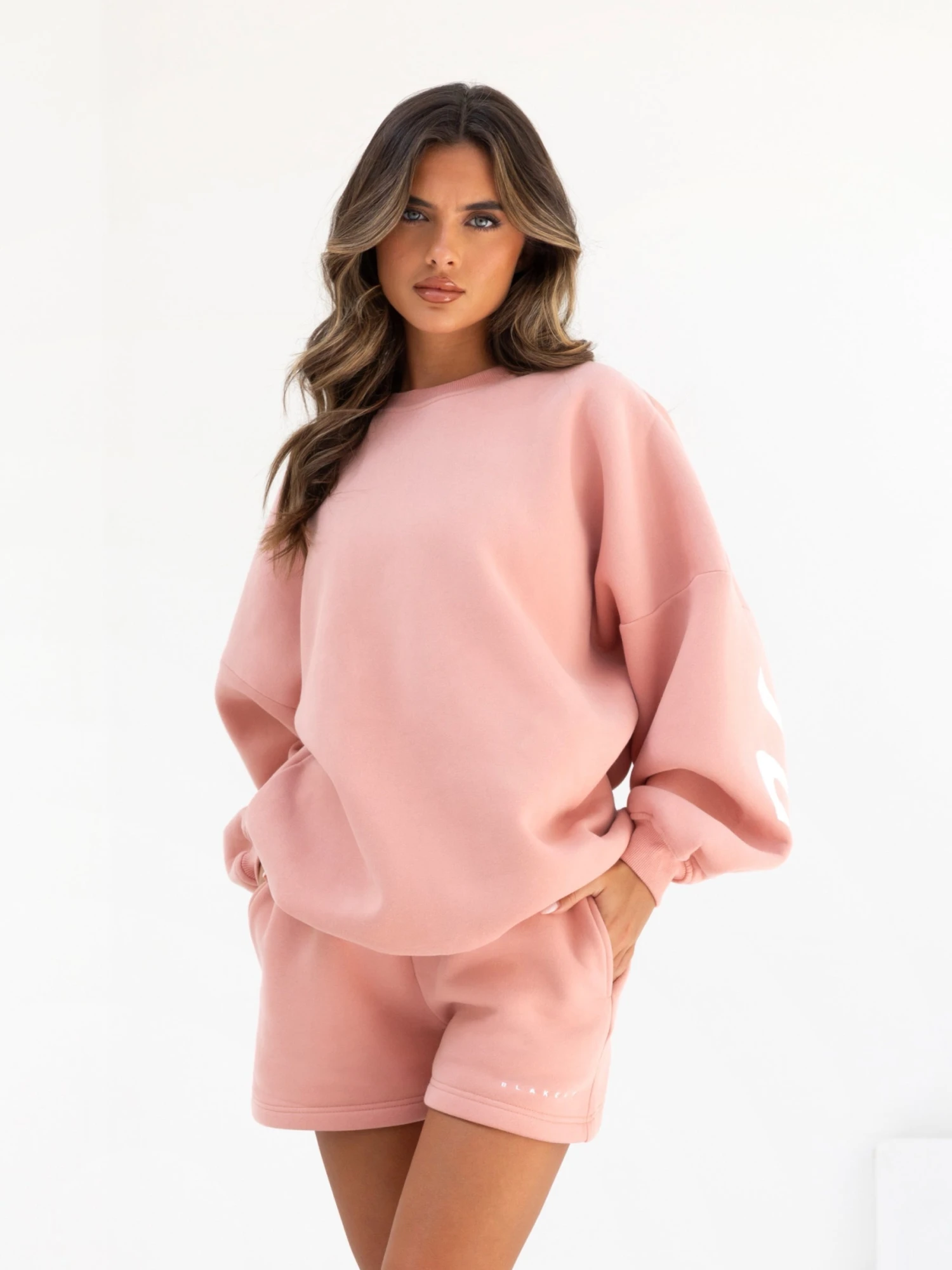 Isabel Oversized Jumper - Peach Pink Isabel Oversized Jumper - Peach Pink -BLAKELY CLOTHING SHOP 1846APEACHPINK04D