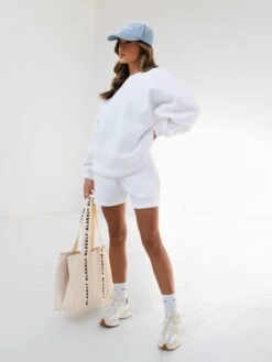 Isabel Oversized Jumper - White & Pink 6 Isabel Oversized Jumper - White & Pink -BLAKELY CLOTHING SHOP 1846AWHITE04D