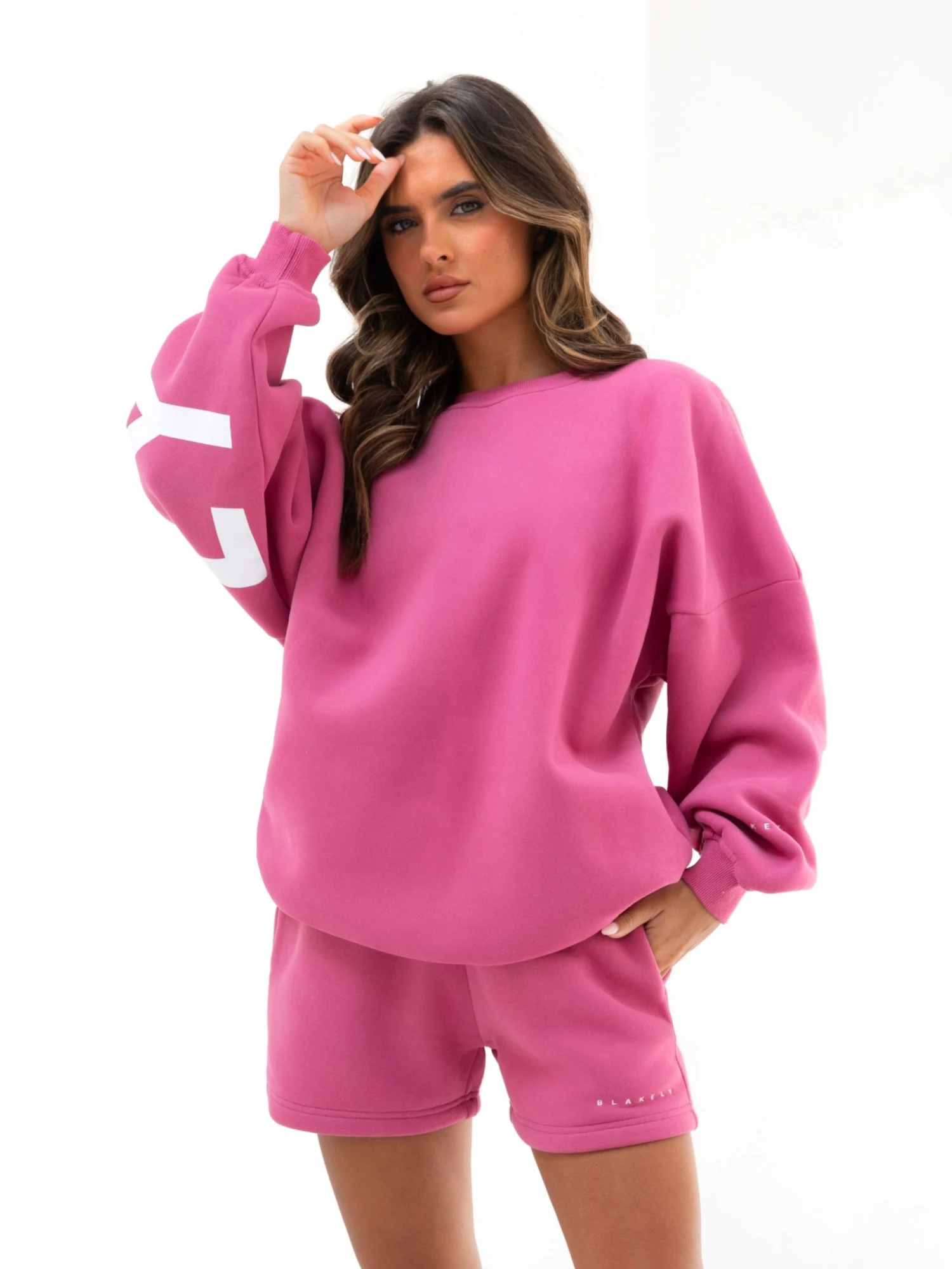 Isabel Oversized Jumper - Hot Pink Isabel Oversized Jumper - Hot Pink -BLAKELY CLOTHING SHOP 1846AWILDBERRY04D