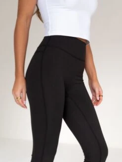 Sofia Soft Leggings - Black -BLAKELY CLOTHING SHOP 1850 4Black 02D