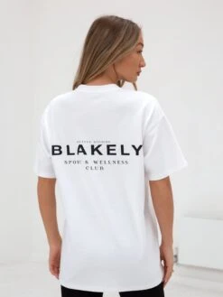 Active Studios Oversized T-Shirt - White -BLAKELY CLOTHING SHOP 196BSFlatWhite 05D
