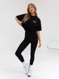 Italia Oversized T-Shirt - Black -BLAKELY CLOTHING SHOP 196BWBlack 01D