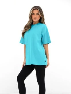 Isabel Oversized T-Shirt - Aqua -BLAKELY CLOTHING SHOP 196IWAQUA06D
