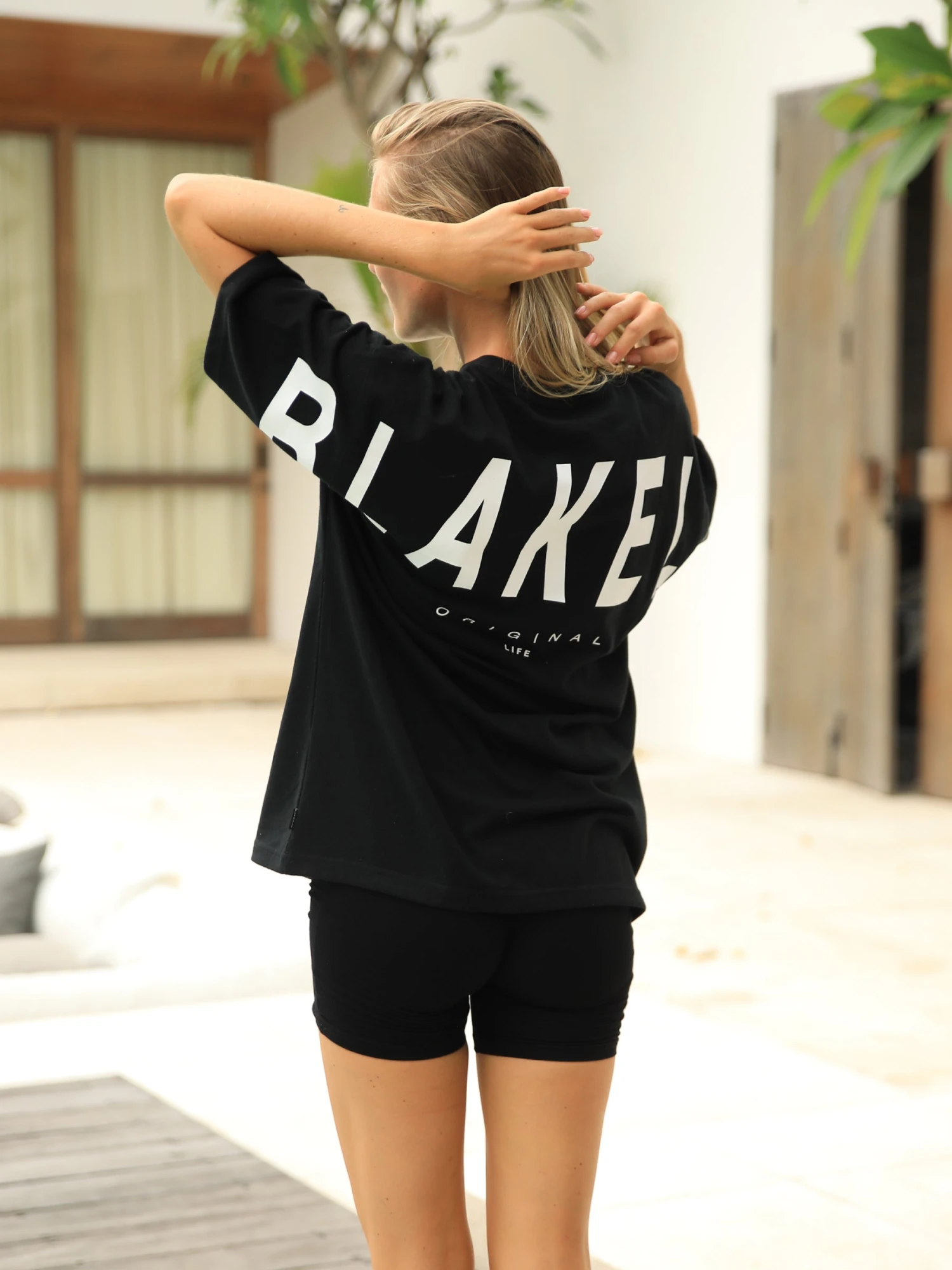 Isabel Oversized T-Shirt - Black Isabel Oversized T-Shirt - Black -BLAKELY CLOTHING SHOP 196IWBLACKD 3