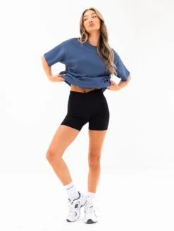 Isabel Oversized T-Shirt - Blue -BLAKELY CLOTHING SHOP 196IWBLUED