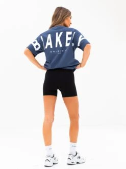 Isabel Oversized T-Shirt - Blue -BLAKELY CLOTHING SHOP 196IWBLUED 5