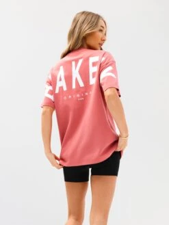 Isabel Oversized T-Shirt - Sunrise Coral -BLAKELY CLOTHING SHOP 196IWCORALD 2