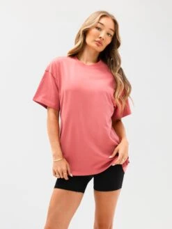 Isabel Oversized T-Shirt - Sunrise Coral -BLAKELY CLOTHING SHOP 196IWCORALD