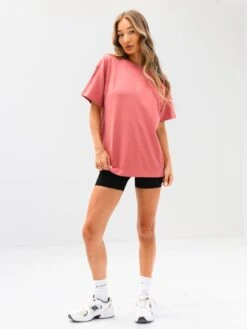 Isabel Oversized T-Shirt - Sunrise Coral -BLAKELY CLOTHING SHOP 196IWCORALD 3