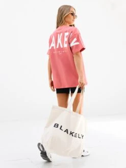 Isabel Oversized T-Shirt - Sunrise Coral -BLAKELY CLOTHING SHOP 196IWCORALD 4