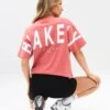 Isabel Oversized T-Shirt - Sunrise Coral -BLAKELY CLOTHING SHOP 196IWCORALLEADD