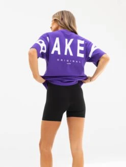 Isabel Oversized T-Shirt - Purple 6 Isabel Oversized T-Shirt - Purple -BLAKELY CLOTHING SHOP 196IWDARKPURPLED 2