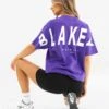 Isabel Oversized T-Shirt - Purple -BLAKELY CLOTHING SHOP 196IWDARKPURPLELEADD