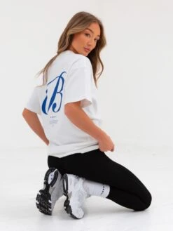 Vita Oversized T-Shirt - Flat White -BLAKELY CLOTHING SHOP 196IWFlatWhite 01D