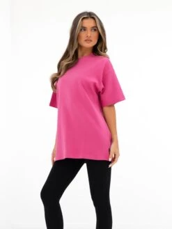 Isabel Oversized T-Shirt - Hot Pink 7 Isabel Oversized T-Shirt - Hot Pink -BLAKELY CLOTHING SHOP 196IWHOTPINK01D
