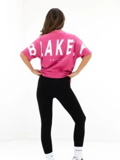 Isabel Oversized T-Shirt - Hot Pink 6 Isabel Oversized T-Shirt - Hot Pink -BLAKELY CLOTHING SHOP 196IWHOTPINK03D