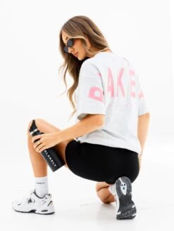 Isabel Oversized T-Shirt - Marl White 6 Isabel Oversized T-Shirt - Marl White -BLAKELY CLOTHING SHOP 196IWMARLWHITED 4