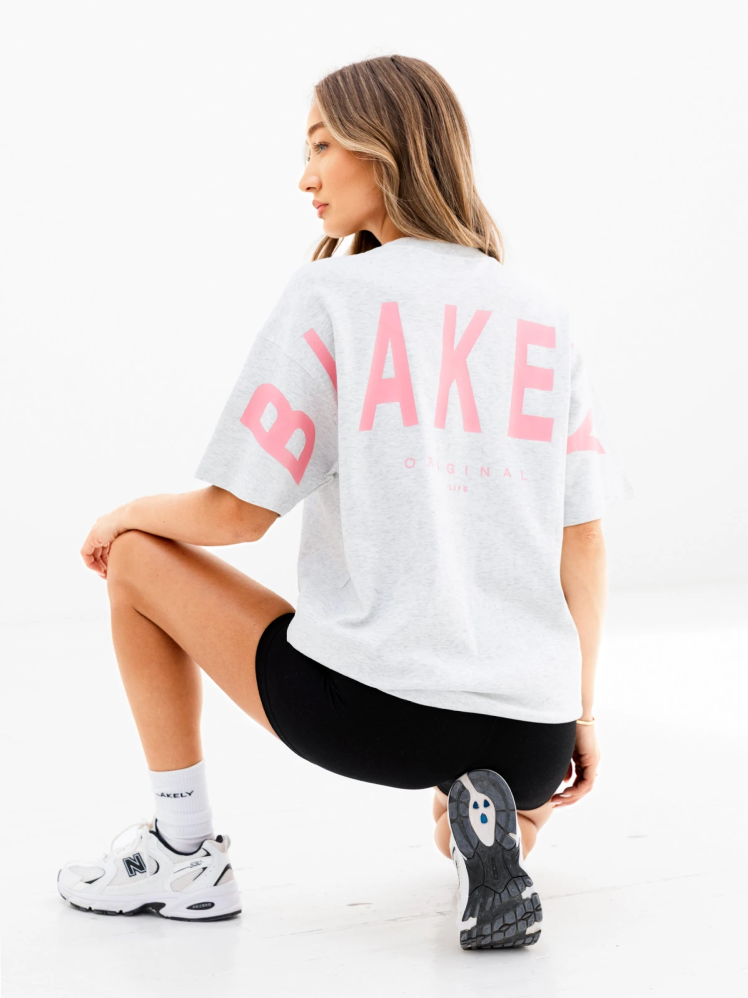 Isabel Oversized T-Shirt - Marl White Isabel Oversized T-Shirt - Marl White -BLAKELY CLOTHING SHOP 196IWMARLWHITELEADD