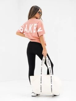 Isabel Oversized T-Shirt - Peach Pink -BLAKELY CLOTHING SHOP 196IWPEACH04D