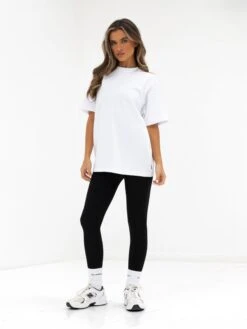 Isabel Oversized T-Shirt - White & Cherry Red 7 Isabel Oversized T-Shirt - White & Cherry Red -BLAKELY CLOTHING SHOP 196IWWHITE RED02D