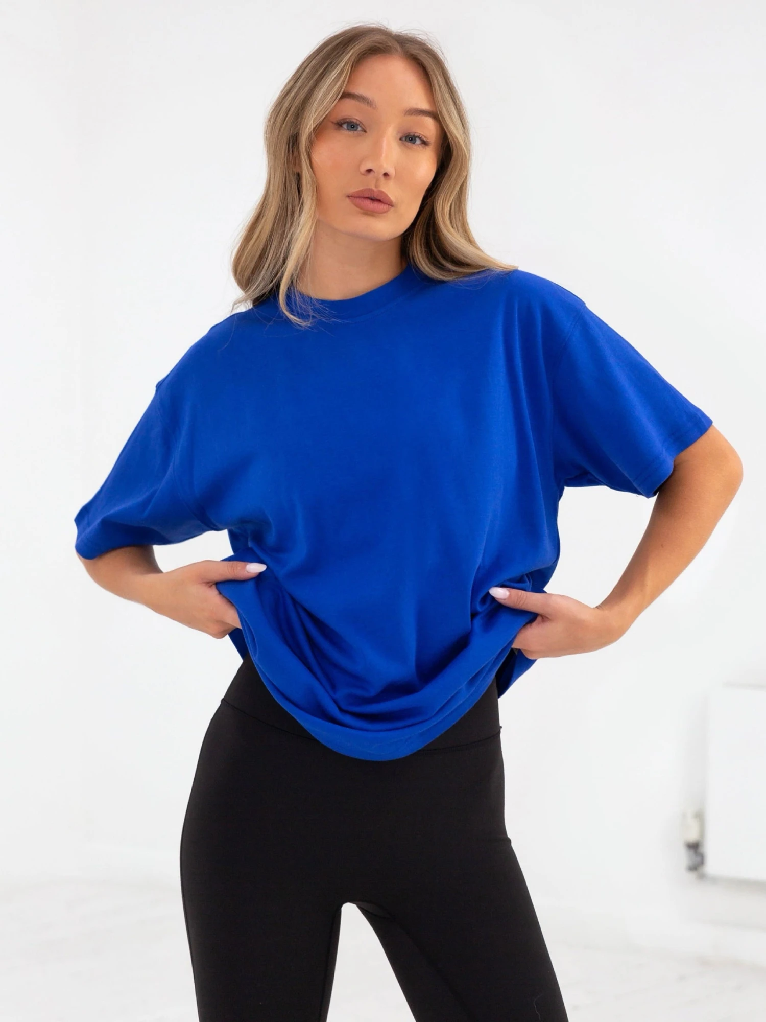 Isabel Oversized T-Shirt - Cobalt Blue Isabel Oversized T-Shirt - Cobalt Blue -BLAKELY CLOTHING SHOP 196IW BLUED 3