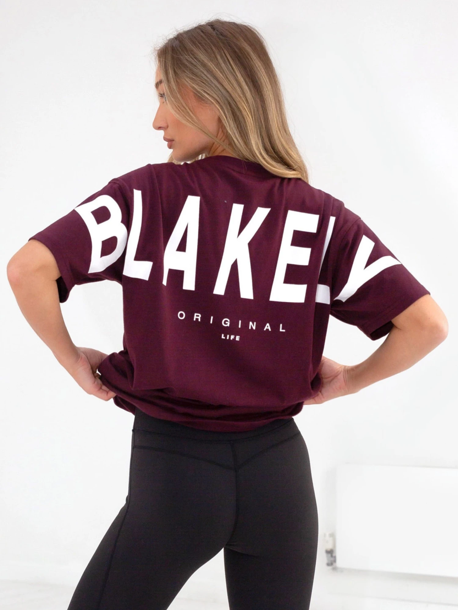 Isabel Oversized T-Shirt - Burgundy Isabel Oversized T-Shirt - Burgundy -BLAKELY CLOTHING SHOP 196IW BURGUNDYD 2