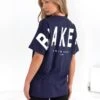 Isabel Oversized T-Shirt - Dark Navy -BLAKELY CLOTHING SHOP 196IW NAVY LEADD
