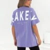 Isabel Oversized T-Shirt - Violet -BLAKELY CLOTHING SHOP 196IW VIOLET LEADD