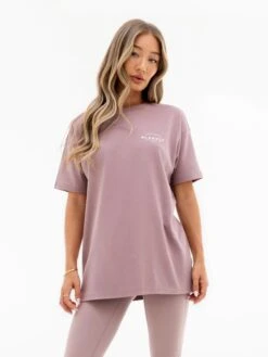 Curved Active Studios Oversized T-Shirt - Dusty Pink -BLAKELY CLOTHING SHOP 197CDUSTYPINK03D