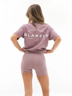 Curved Active Studios Oversized T-Shirt - Dusty Pink -BLAKELY CLOTHING SHOP 197CDUSTYPINK05D
