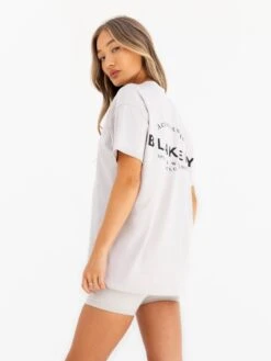 Curved Active Studios Oversized T-Shirt - Ivory -BLAKELY CLOTHING SHOP 197CIVORY02D