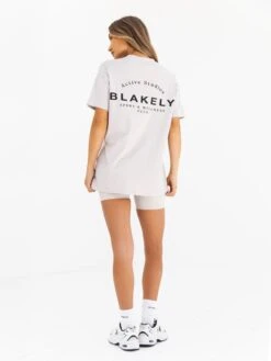 Curved Active Studios Oversized T-Shirt - Ivory -BLAKELY CLOTHING SHOP 197CIVORY03D