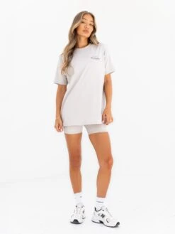 Curved Active Studios Oversized T-Shirt - Ivory -BLAKELY CLOTHING SHOP 197CIVORY04D