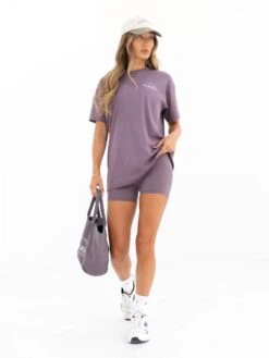 Curved Active Studios Oversized T-Shirt - Grape 5 Curved Active Studios Oversized T-Shirt - Grape -BLAKELY CLOTHING SHOP 197CPLUM02D