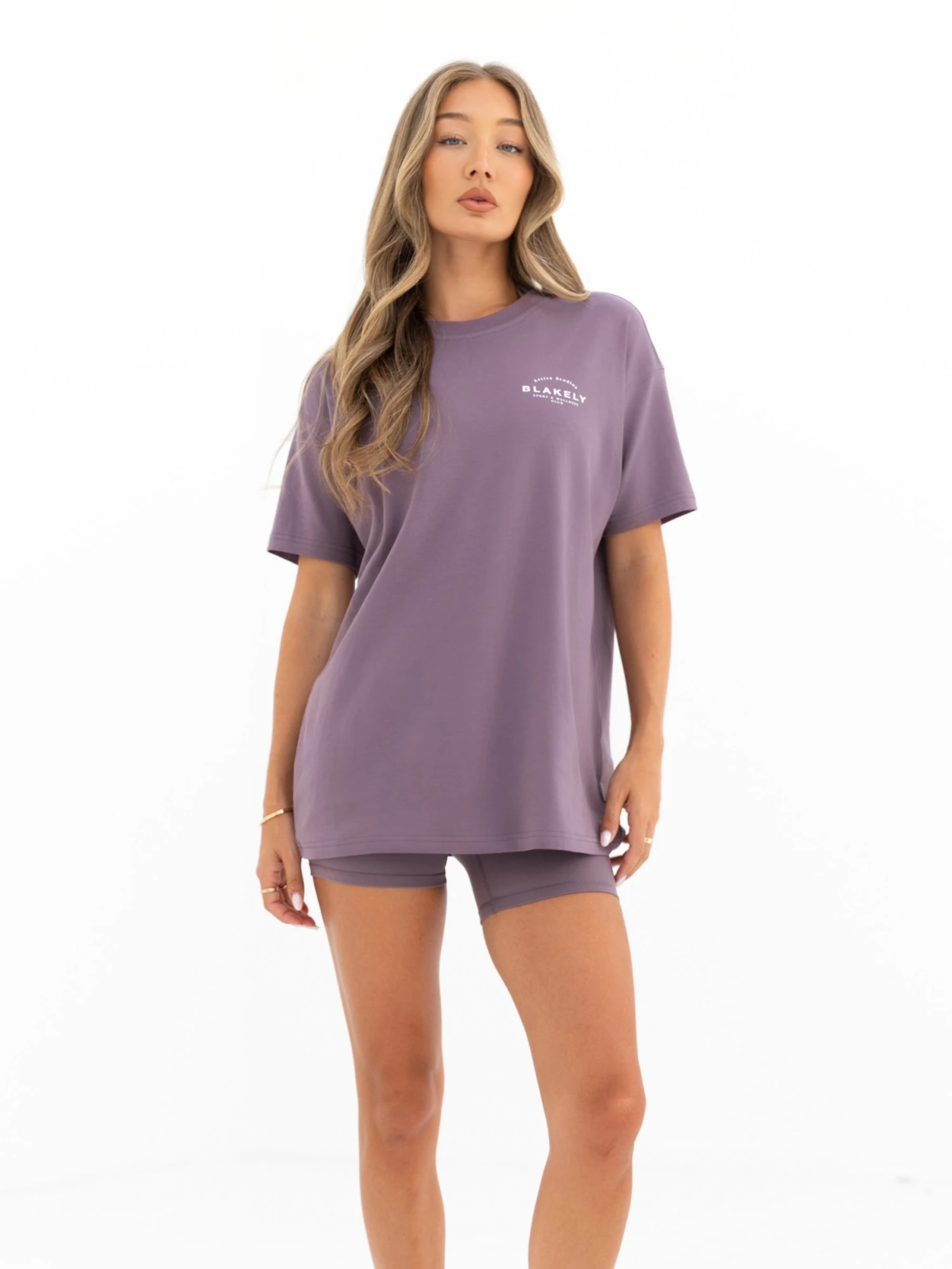Curved Active Studios Oversized T-Shirt - Grape Curved Active Studios Oversized T-Shirt - Grape -BLAKELY CLOTHING SHOP 197CPLUM03D