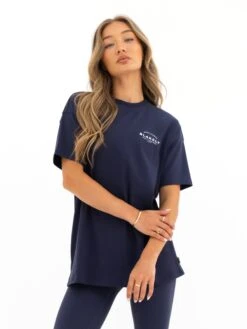 Curved Active Studios Oversized T-Shirt - True Navy -BLAKELY CLOTHING SHOP 197CTRUENAVY02D