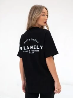 Arched Active Studios Oversized T-Shirt - Black -BLAKELY CLOTHING SHOP 197c Black 02D