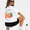 Orla Orange Oversized T-Shirt - White 1 Orla Orange Oversized T-Shirt - White -BLAKELY CLOTHING SHOP 1999ORANGED 1