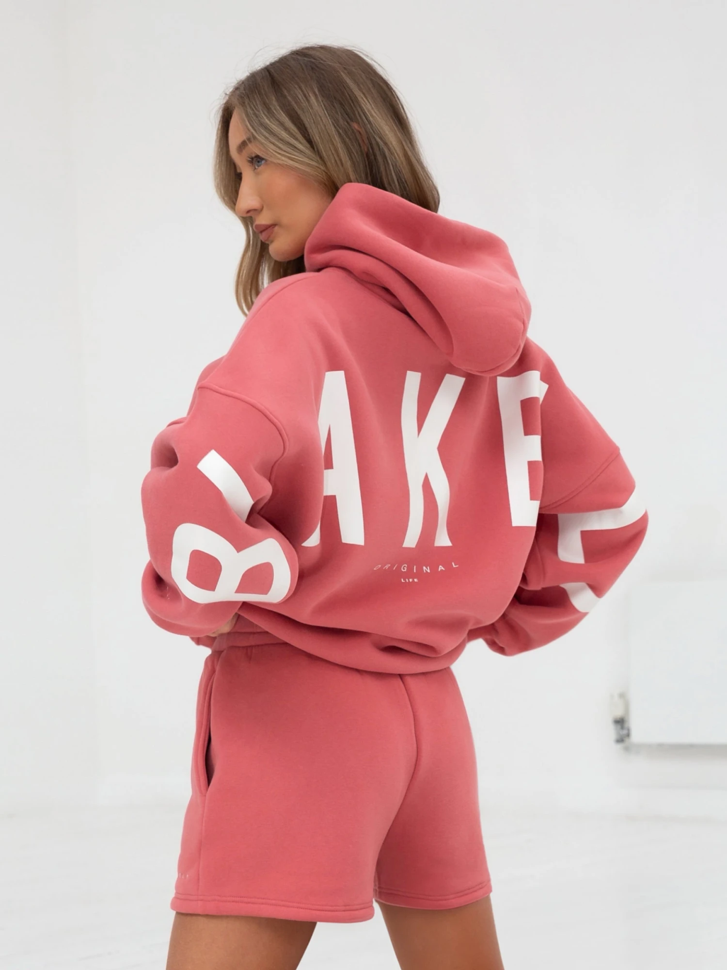 Isabel Oversized Hoodie - Sunrise Coral Isabel Oversized Hoodie - Sunrise Coral -BLAKELY CLOTHING SHOP 2011WCoralLEADD