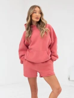 Isabel Oversized Hoodie - Sunrise Coral 5 Isabel Oversized Hoodie - Sunrise Coral -BLAKELY CLOTHING SHOP 2011WCoral 03D