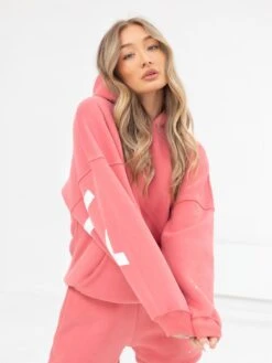 Isabel Oversized Hoodie - Sunrise Coral 7 Isabel Oversized Hoodie - Sunrise Coral -BLAKELY CLOTHING SHOP 2011WCoral 05D