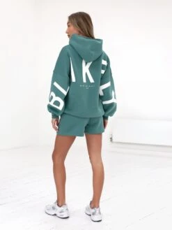 Isabel Oversized Hoodie - Dusty Teal -BLAKELY CLOTHING SHOP 2011WGreen 01D