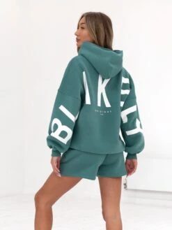 Isabel Oversized Hoodie - Dusty Teal -BLAKELY CLOTHING SHOP 2011WGreen 04D