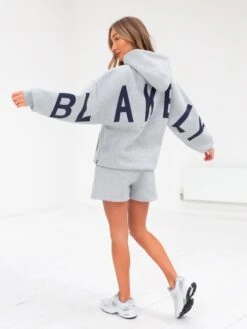 Isabel Oversized Hoodie - Marl Grey -BLAKELY CLOTHING SHOP 2011WMarlgrey 04D