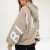 Isabel Oversized Hoodie - Beige -BLAKELY CLOTHING SHOP 2011WbeigeD 1